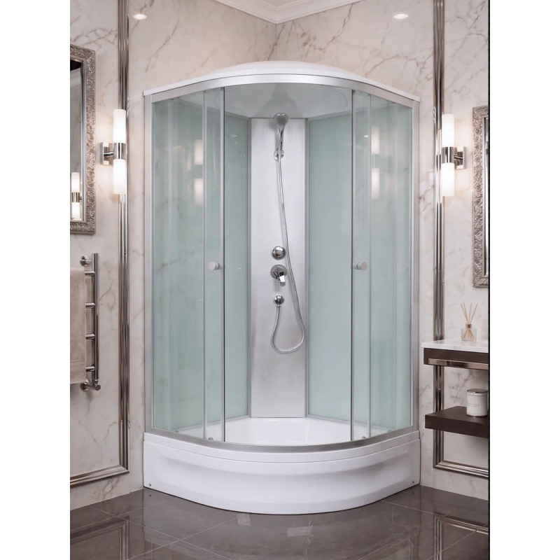 Душевая кабина River  NARA ECO 80/24  размер 80*80*210 см, средний поддон 24 см