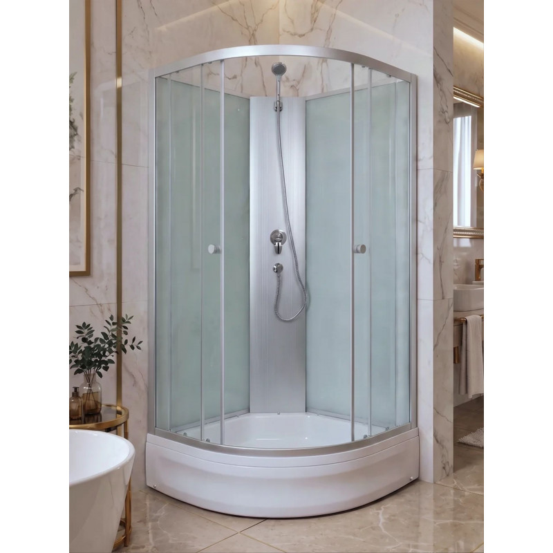 Душевая кабина River NARA ECO Б/К 80/24 размер 80*80*206 см, средний поддон 24 см