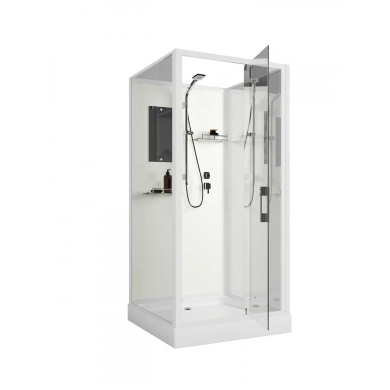 Душевая кабина Niagara Standart ST100/15Q/BK  размер 100*100*200 см, низкий поддон 15 см