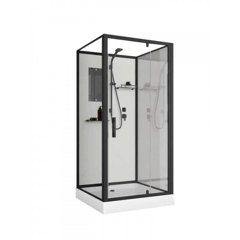 Душевая кабина Niagara Standart ST100/15Q/BL/BK размер 100*100*200 см, низкий поддон 15 см
