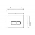 Унитаз с инсталляцией WeltWasser и кнопкой смыва (MARBERG 410 + GELBACH 043 MT-WT + MAR 410 SE GL-WT)