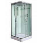 Душевая кабина WeltWasser WW500 LAINE XL 802, с  крышей, размер: 80*80*227, средний поддон