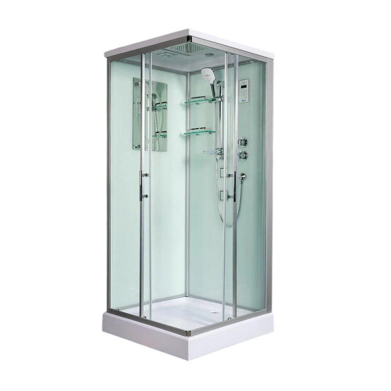 Душевая кабина WeltWasser WW500 LAINE XL 804, с крышей, размер: 80*80*227, средний поддон