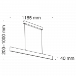 Подвесной светильник Maytoni Step P010PL-L30G4K