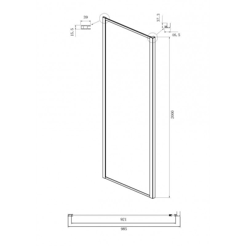 Боковая стенка Ambassador Forsa 100ABB (1000x2000), 1 место