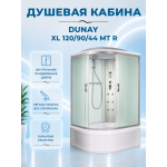 Душевая кабина River Dunay XL 120/90/44 MT R с крышей, ДxШxВ: 1200x900x2300 мм, высокий поддон 44 см, угол установки правосторонний