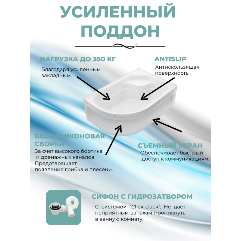 Душевая кабина River Desna 120/90/44 МТ R