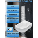 Душевая кабина River Dunay XL 120/80/44 MТ R  с крышей, ДxШxВ: 1200x800x2300 мм, высокий поддон 44 см, угол установки правосторонний