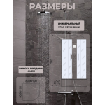 Душевая кабина River Dunay XL 80/43 МТ с крышей, ДxШxВ: 800x800x2300 мм, высокий поддон 43 см