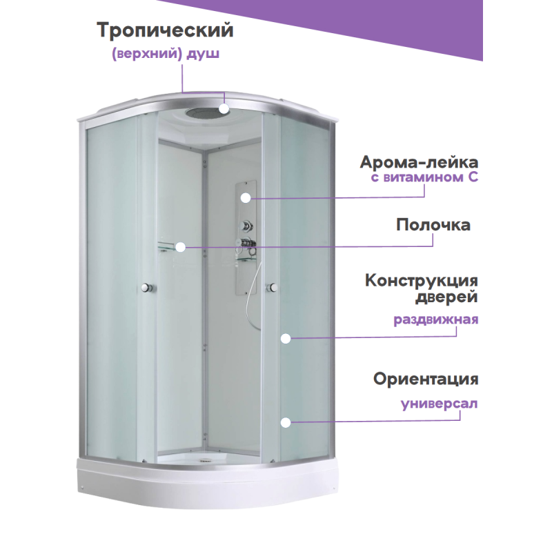Душевая кабина D2010 стандартная