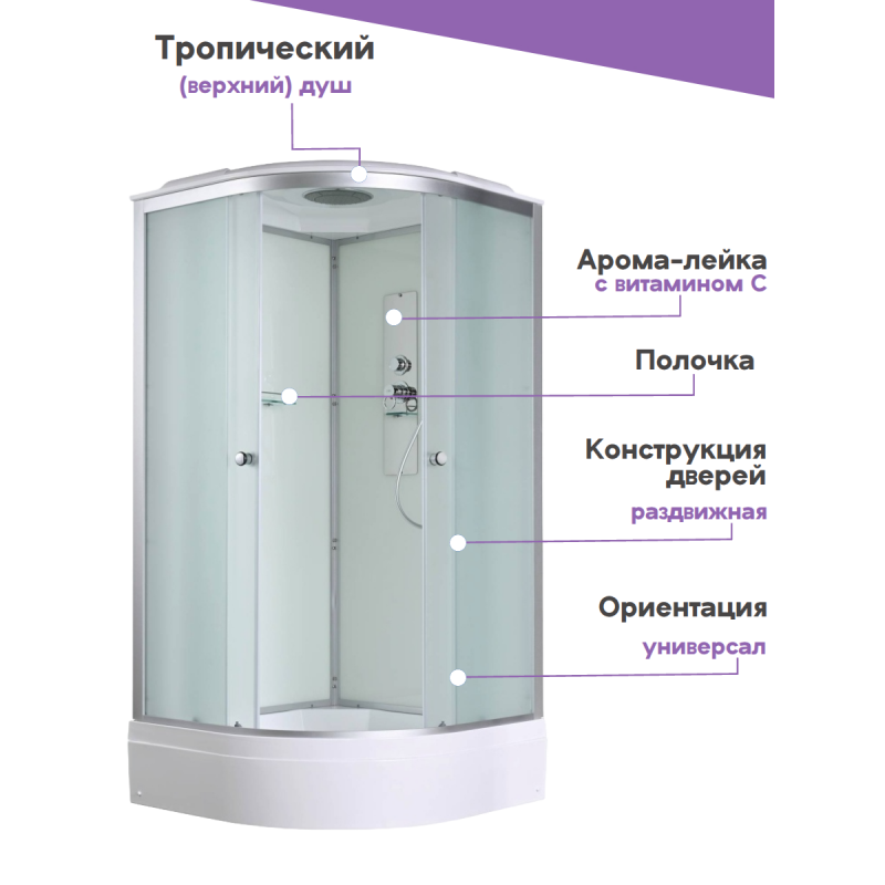 Душевая кабина D3090 стандартная