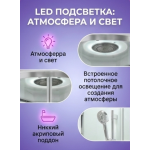 Душевая кабина EM2080LEDT прозрачная