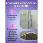 Душевая кабина EM2080LEDT прозрачная