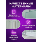 Душевая кабина EM2080NT без крыши прозрачная