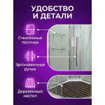 Душевая кабина EM2080NT без крыши прозрачная