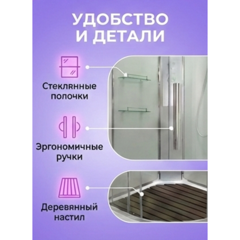 Душевая кабина EM3080N без крыши