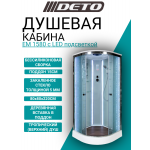 Душевая кабина DETO ЕМ1580 с LED-подсветкой