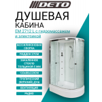 Душевая кабина DETO ЕМ2712 L с гидромассажем и электрикой