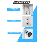 Душевая кабина DETO D120 L