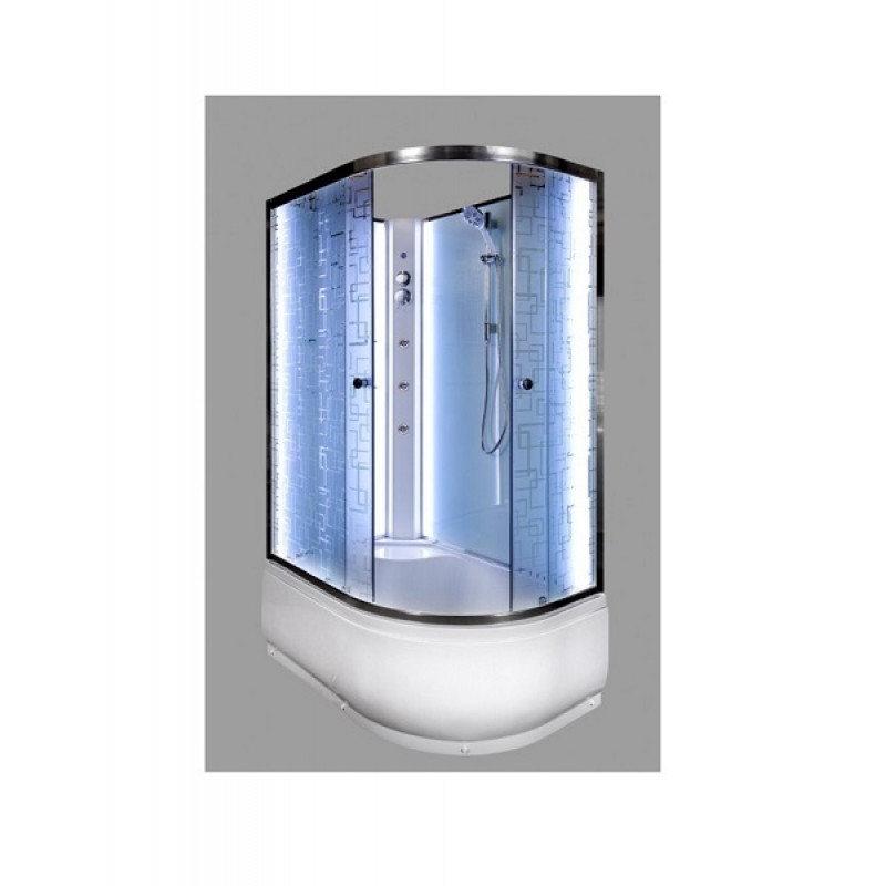 Душевая кабина DETO ЕМ4511 L N с LED-подсветкой и гидромассажем
