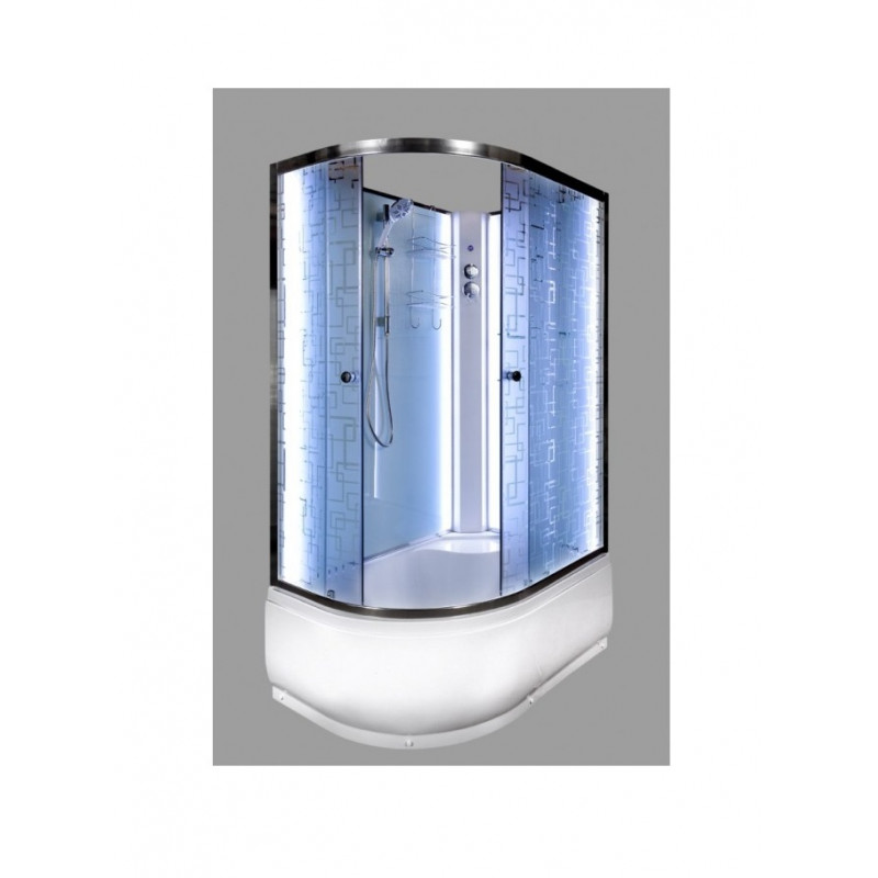 Душевая кабина DETO ЕМ4511 R N с LED-подсветкой