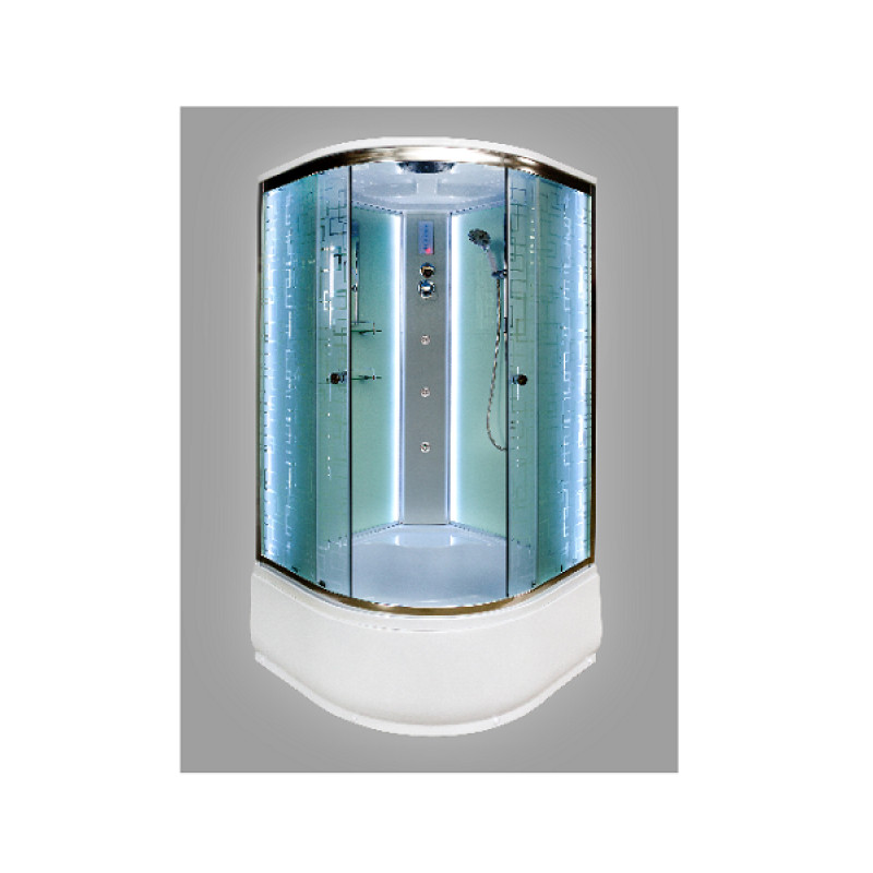 Душевая кабина DETO ЕМ4580 с LED-подсветкой и гидромассажем