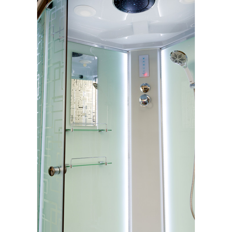 Душевая кабина DETO ЕМ4510 с LED-подсветкой