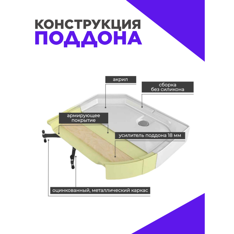 Душевая кабина C3012L LED