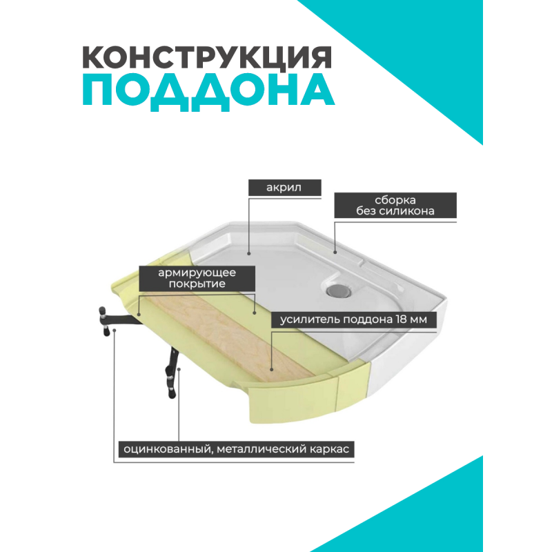 Душевая кабина CK2810 LED