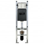 Унитаз с инсталляцией WeltWasser и кнопкой смыва (AMBERG 350 + BAARBACH 004 GL-WT + AMBERG RD-WT)