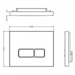 Унитаз с инсталляцией WeltWasser и кнопкой смыва (MARBERG 410 + KEHLBACH 004 GL-WT + MAR 410 SE-CR)