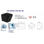 Унитаз с инсталляцией WeltWasser и кнопкой смыва (MARBERG 507 + GELBACH 043 MT-BL + MAR 507 RD GL-WT)