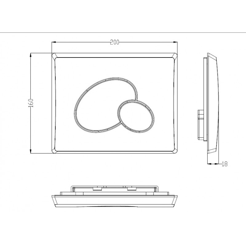 Унитаз с инсталляцией WeltWasser и кнопкой смыва (MARBERG 410 + ERLENBACH 004 GL-WT + MAR 410 RD GL-WT)