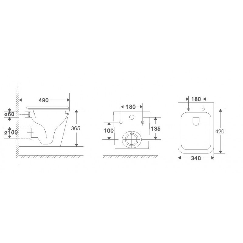 Унитаз с инсталляцией WeltWasser и кнопкой смыва (MARBERG 507 + GELBACH 043 GL-WT + MAR 507 SE MT-BL)