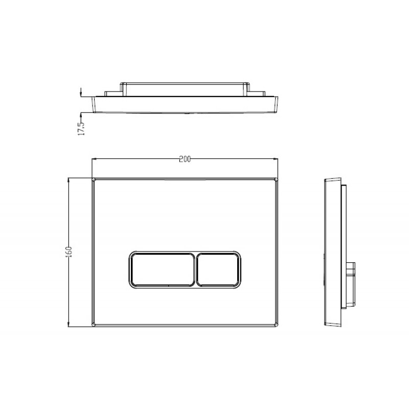 Унитаз с инсталляцией WeltWasser и кнопкой смыва (MARBERG 410 + MERZBACH 043 GL-WT + MAR 410 SE CR)