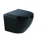 Унитаз с инсталляцией WeltWasser и кнопкой смыва (AMBERG 506 ST + MERZBACH 041 XL MT-BL + AMBERG RD-MT CR)