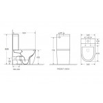 WW MERZBACH 011 XL GL-WT Унитаз компакт