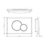Унитаз с инсталляцией WeltWasser и кнопкой смыва (MARBERG 507 + GELBACH 043 GL-WT + MAR 507 RD CR)