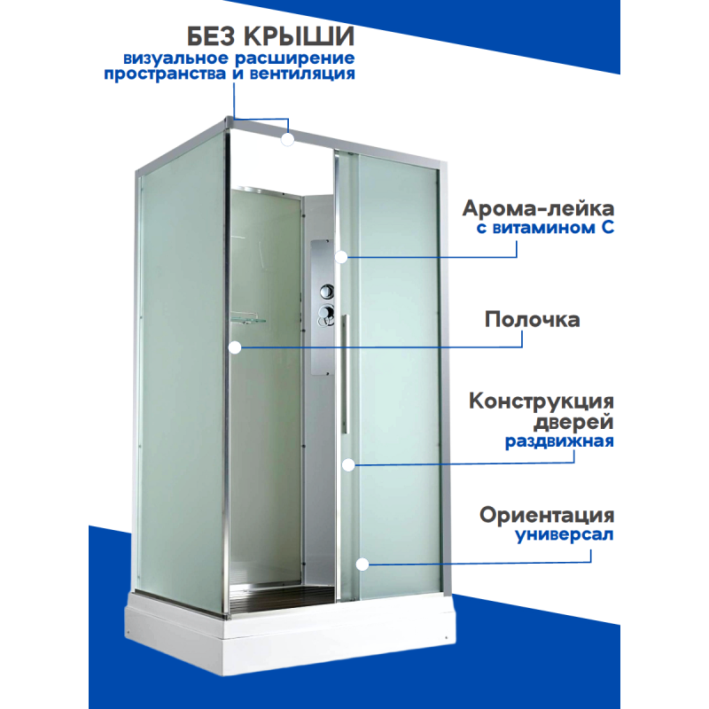 Душевая кабина KD2912N без крыши