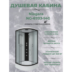 Душевая кабина Niagara NG-6703-14G размер 80*80*215 см, средний поддон 26 см