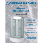 Душевая кабина Niagara NG-3302-14BK, размер 100*100*200 см, средний поддон 26 см
