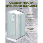 Душевая кабина Niagara NG-43185-14QBK размер 110*80*200 см, низкий поддон 13 см