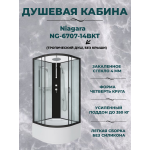 Душевая кабина Niagara NG-6707-14BKT размер 80*80*210 см, высокий поддон 40 см