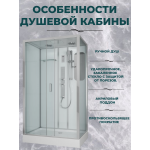 Душевая кабина Niagara Premium NG-6012-01GQL размер 120*80*210, низкий поддон 16 см