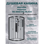 Душевая кабина Niagara Premium NG-6902-01G BLACK размер 100*100*210, низкий поддон 16 см