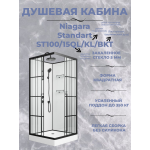Душевая кабина Niagara Standart ST100/15QL/KL/BKT размер 100*100*225 см, низкий поддон 15 см