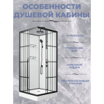 Душевая кабина Niagara Standart ST100/15QR/KL/BKT (1000х1000х2250)
