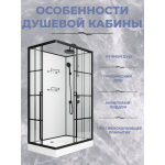 Душевая кабина Niagara Standart ST100/80/15QR/KL/BKT (1000х800х2250)