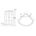 Душевая кабина Niagara Ultra NG-5012-01 размер 120*120*220 см, низкий поддон 16 см