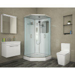 Душевая кабина Niagara Premium NG-6001-01GD размер 90*90*220 см, низкий поддон 16 см